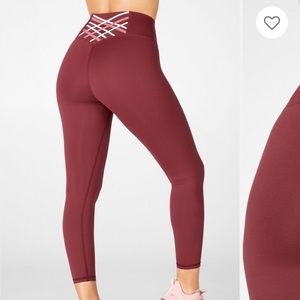 Fabletics Kessler High Waisted Strappy 7/8 Leggings